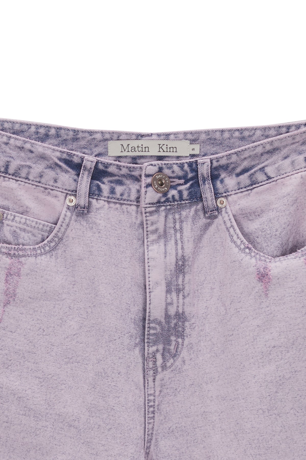 Matin Kim - Color Washed Denim Pants (Pink) product image 3 | TRAB K-Fashion Australia