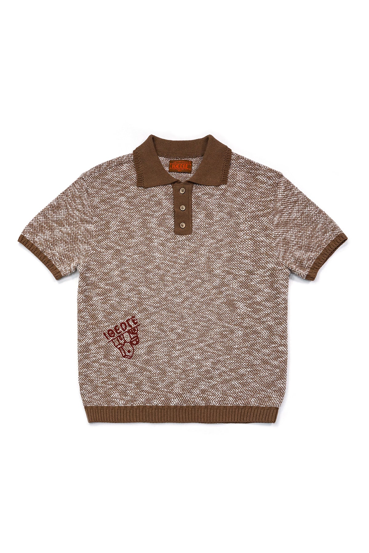 Ioedle - Lake Reflection Collar Short Sleeve Knit (Brown) product image 2 | TRAB K-Fashion Australia