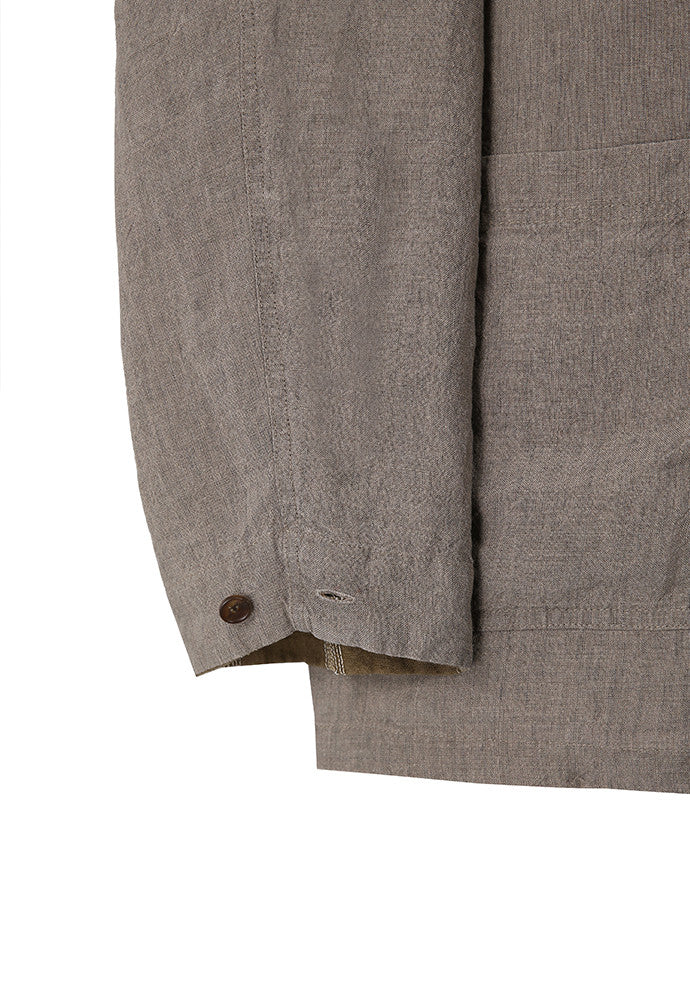 Art if acts - Linen French Work Jacket (Wood) product image 13 | TRAB K-Fashion Australia