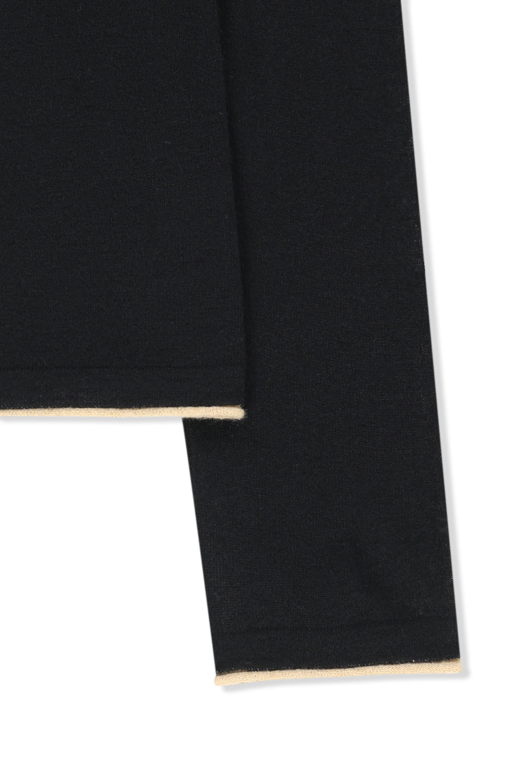Matin Kim - Matin Sleeve Graphic Sheer Knit Pullover (Black) product image 4 | TRAB K-Fashion Australia