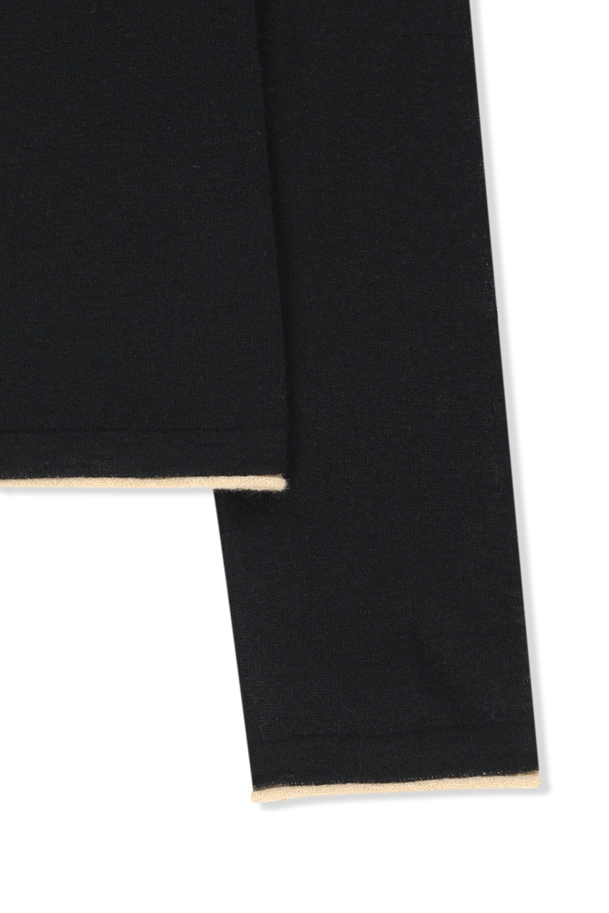 Matin Kim - Matin Sleeve Graphic Sheer Knit Pullover (Black) product image 4 | TRAB K-Fashion Australia
