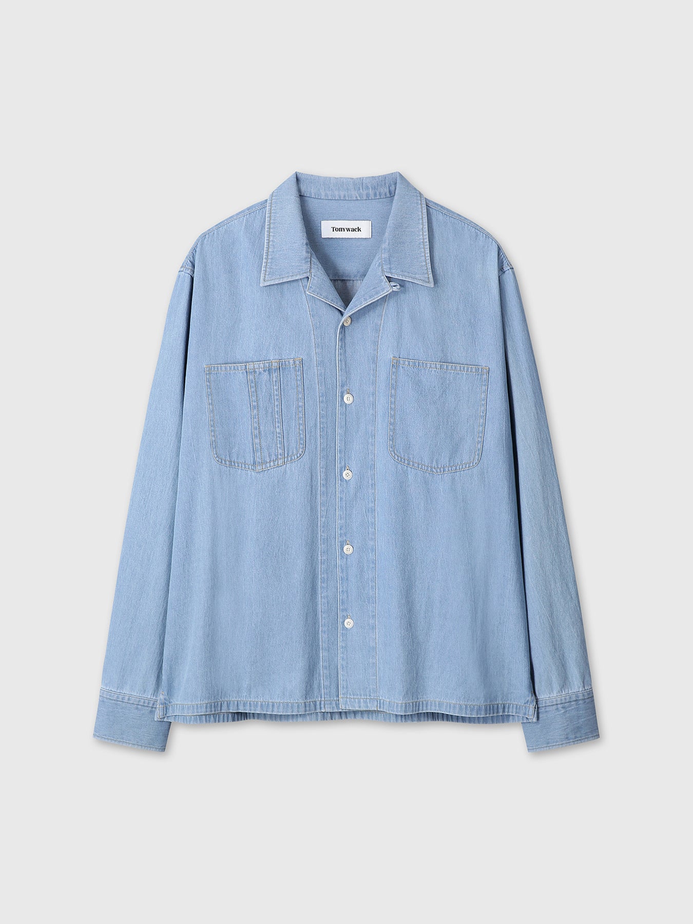 Tonywack - Two Pocket Soft Denim Shirt (Light Indigo) product image 8 | TRAB K-Fashion Australia