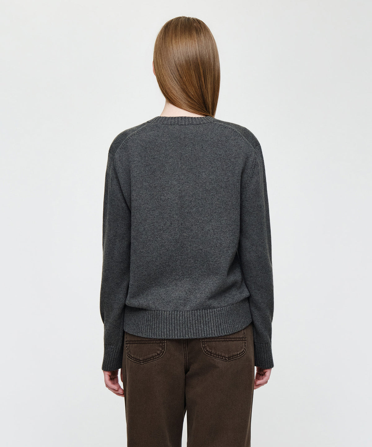 Marithe & Francois Girbaud - Small Classic Logo Knit Pullover (Charcoal) product image 3 | TRAB K-Fashion Australia