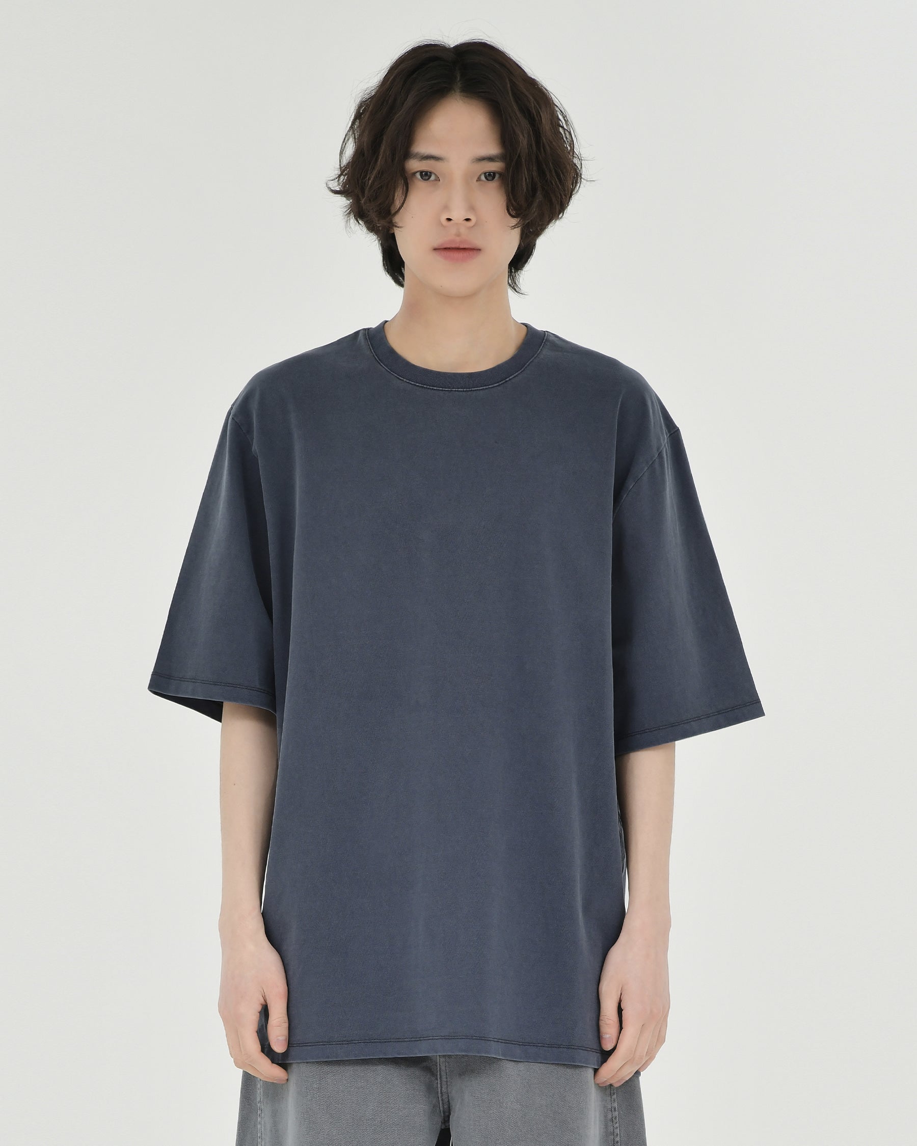Brownyard - Washed T Shirt (Washed Navy) product image 1 | TRAB K-Fashion Australia