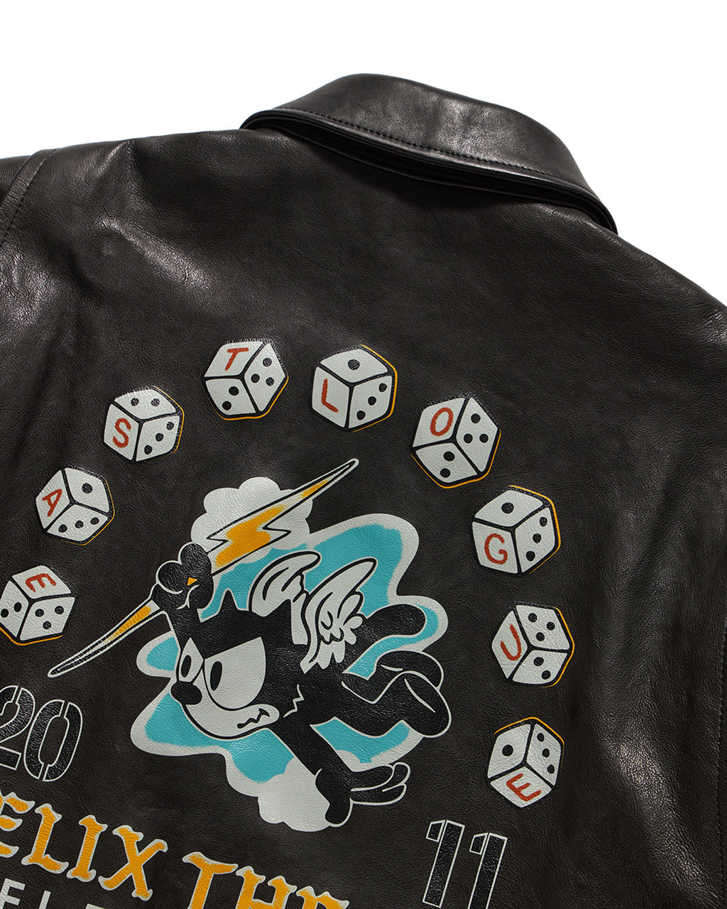 Eastlogue - Vintage Lightning Felix Leather Jacket (Black) product image 5 | TRAB K-Fashion Australia