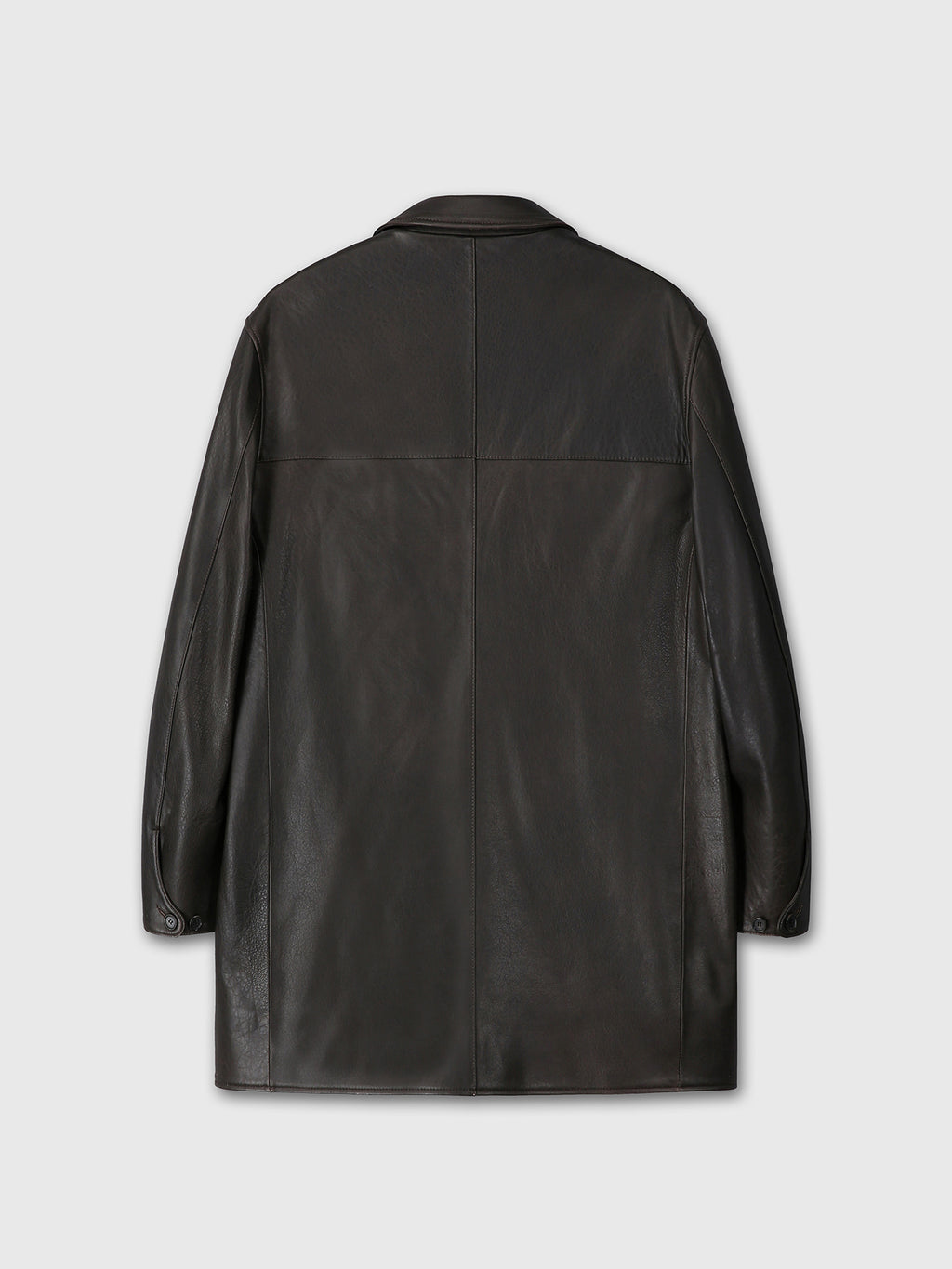 Tonywack - Aged Lamb Leather Carcoat (Dark Brown) product image 9 | TRAB K-Fashion Australia