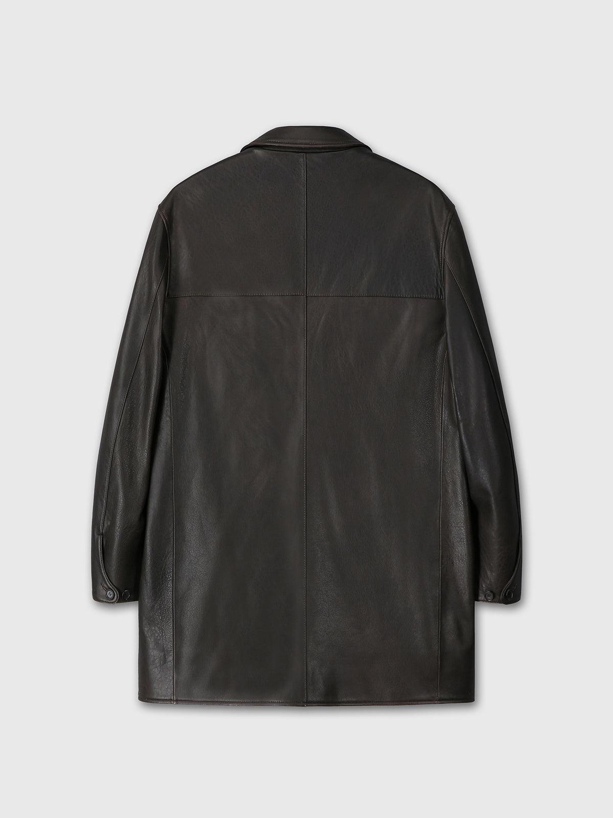 Tonywack - Aged Lamb Leather Carcoat (Dark Brown) product image 9 | TRAB K-Fashion Australia