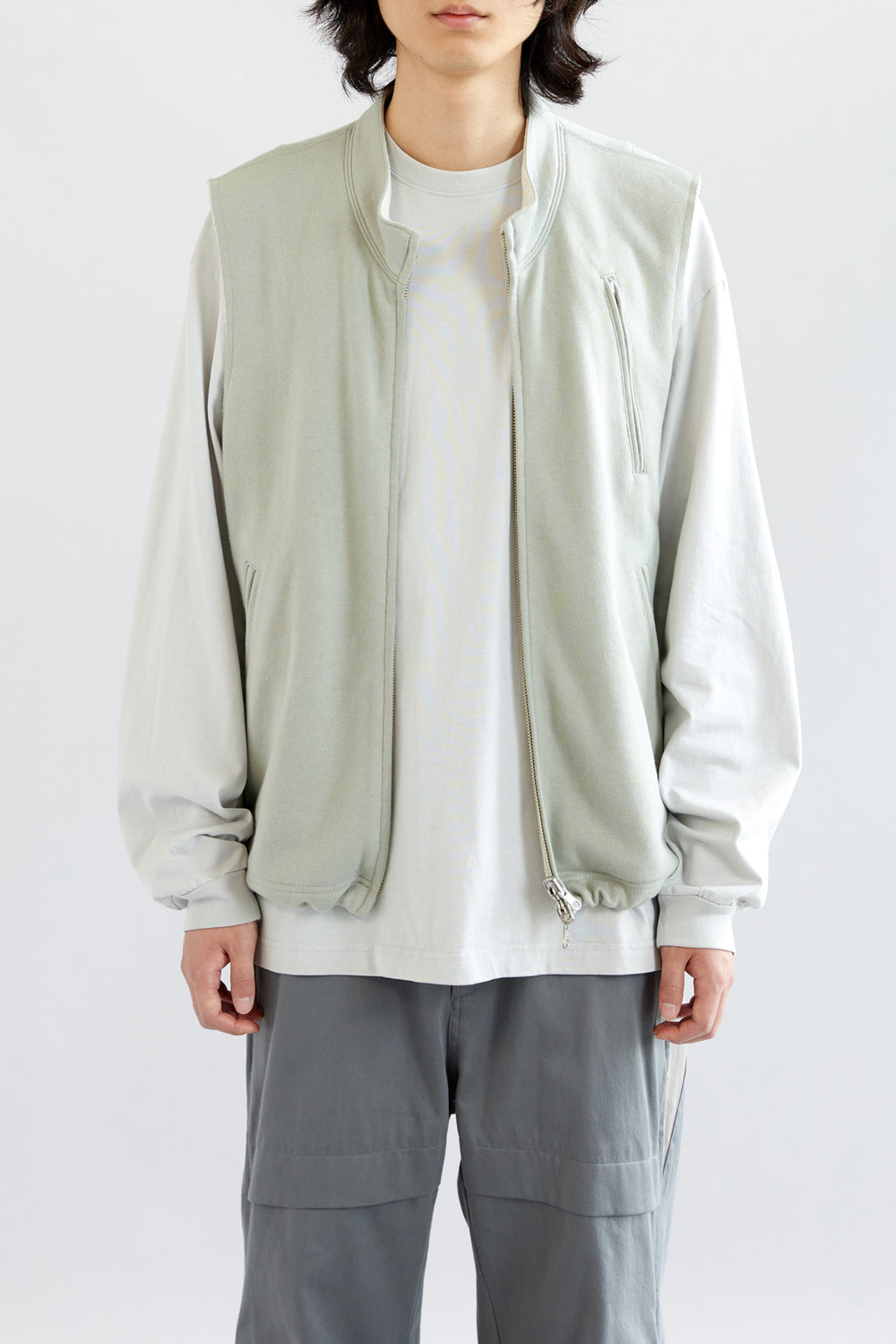 Hatchingroom - Reversible Jersey Vest Olive (Grey) product image 14 | TRAB K-Fashion Australia