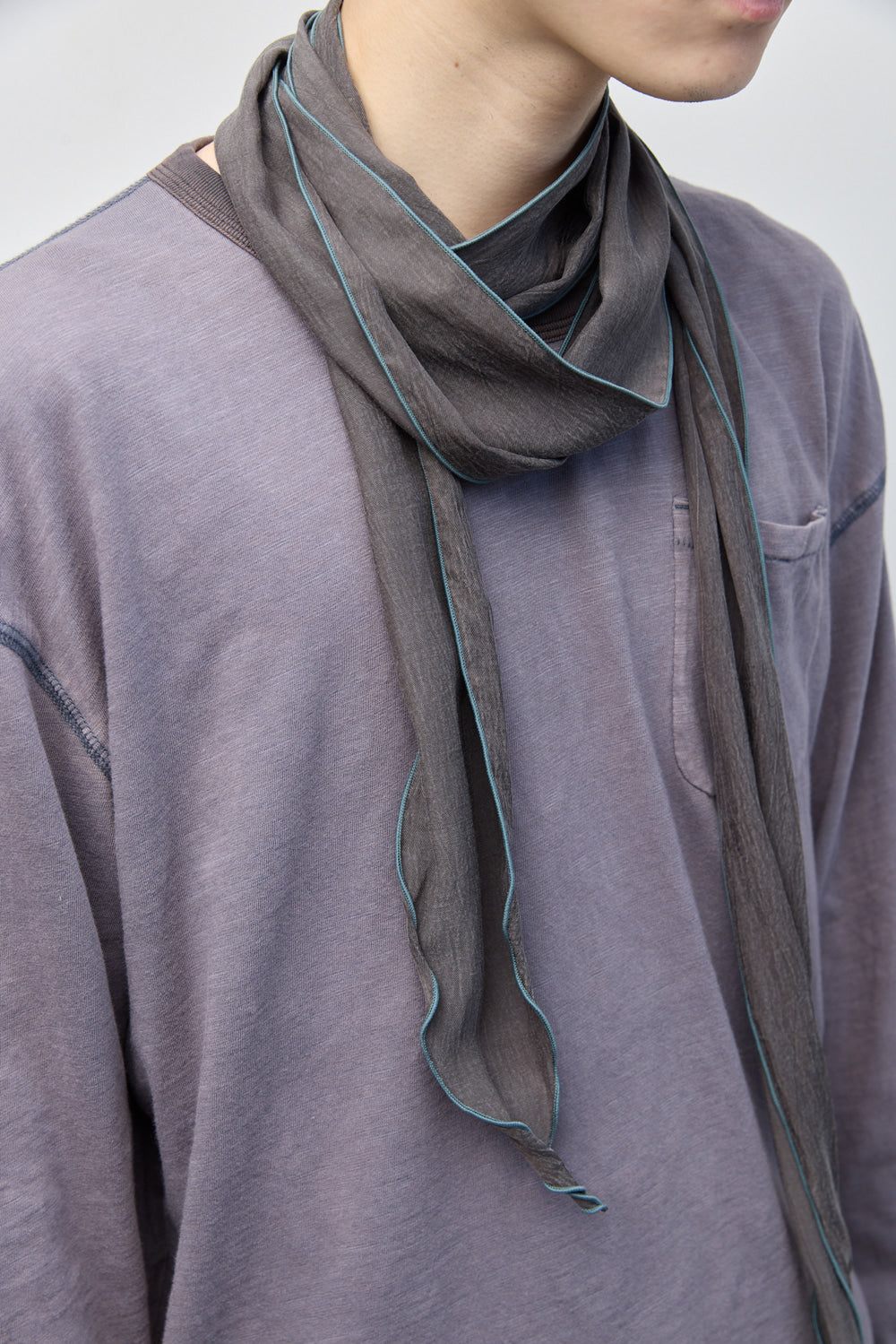 Hatchingroom - Crinkle Scarf (Graphite) product image 9 | TRAB K-Fashion Australia