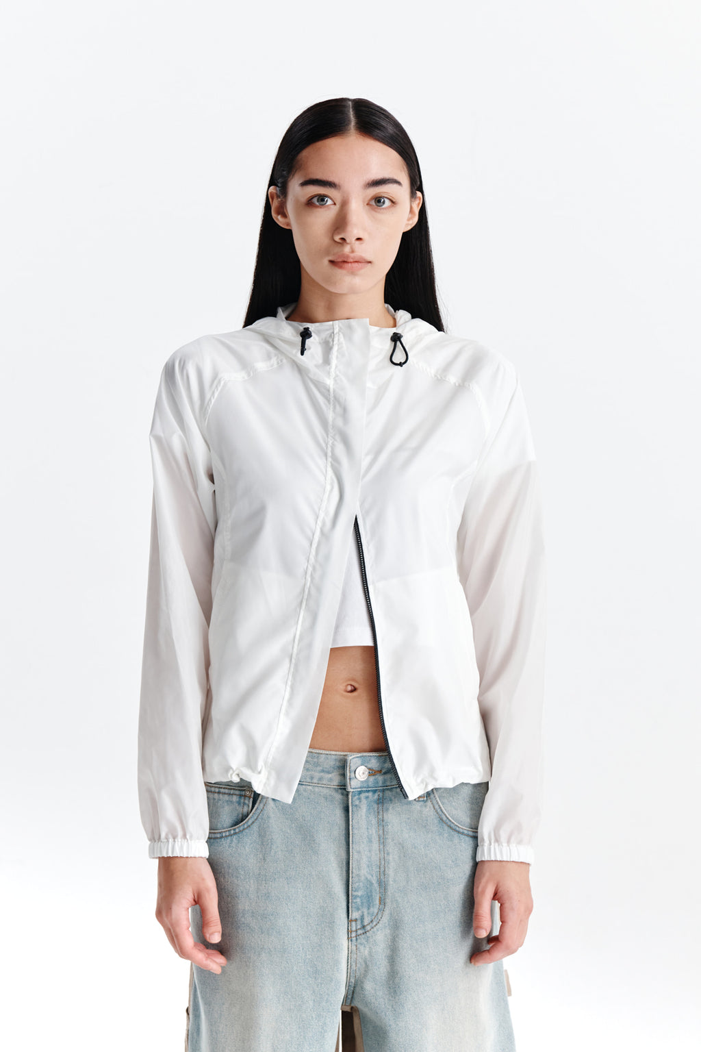 Matin Kim - Light Hoody Windbreaker (White) product image 10 | TRAB K-Fashion Australia