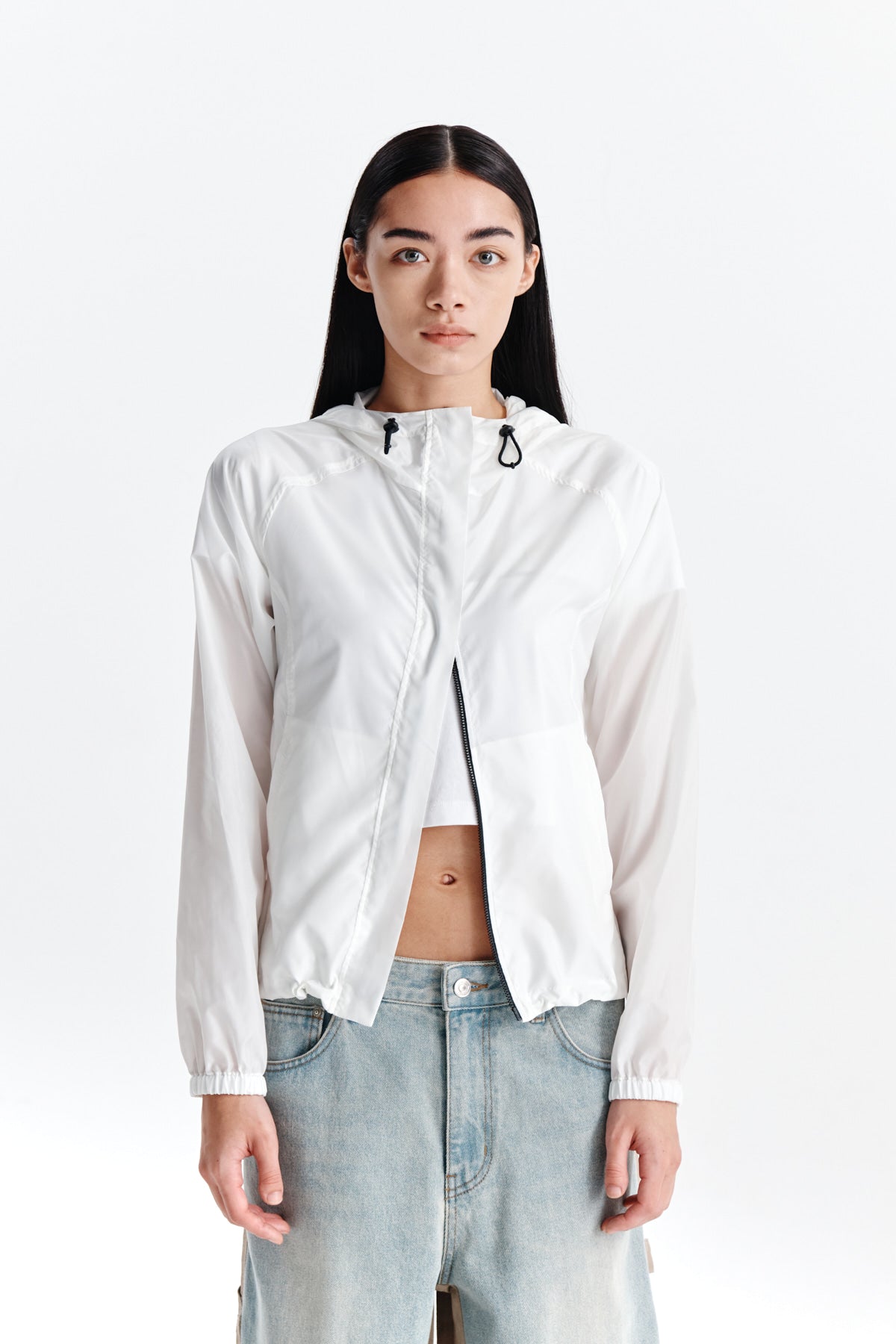 Matin Kim - Light Hoody Windbreaker (White) product image 10 | TRAB K-Fashion Australia
