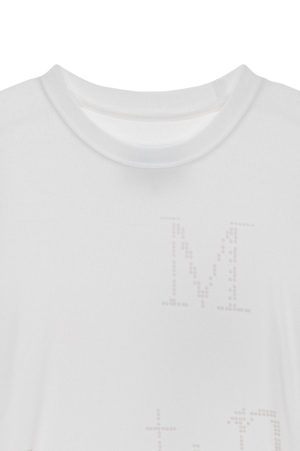 Matin Kim - Dot Graphic Logo Lettering Top (White) product image 3 | TRAB K-Fashion Australia