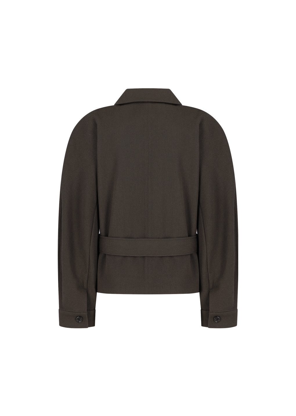 Amomento - Belted wool jacket (Brown) product image 9 | TRAB K-Fashion Australia