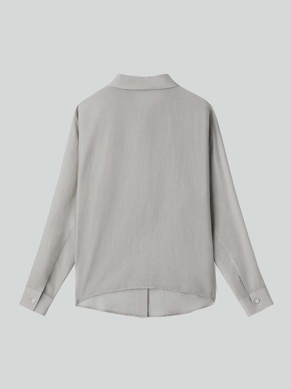 Recto - Silk Blend Volume Shirt (Light Taupe) product image 6 | TRAB K-Fashion Australia