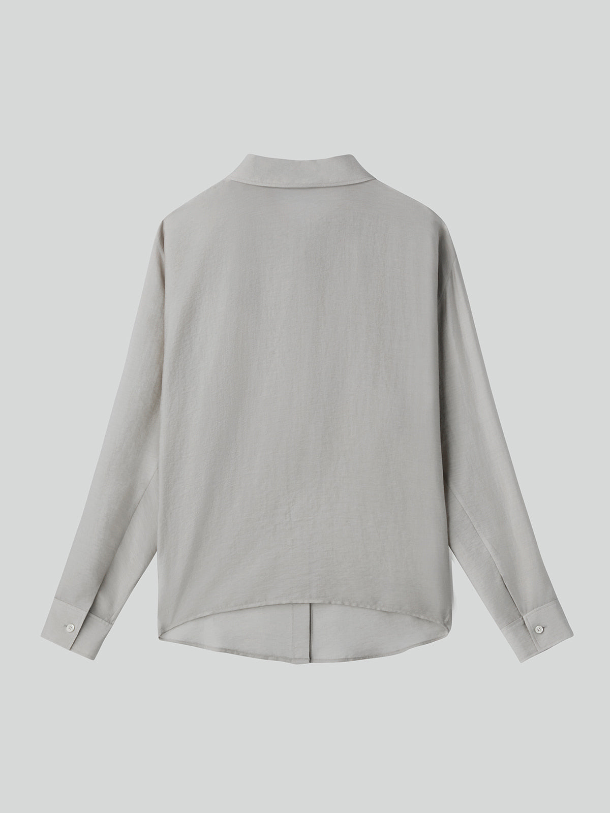 Recto - Silk Blend Volume Shirt (Light Taupe) product image 6 | TRAB K-Fashion Australia