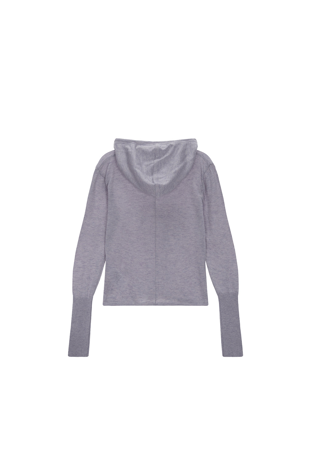 Matin Kim - Plain Slim Knit Hoody (Lilac) product image 2 | TRAB K-Fashion Australia