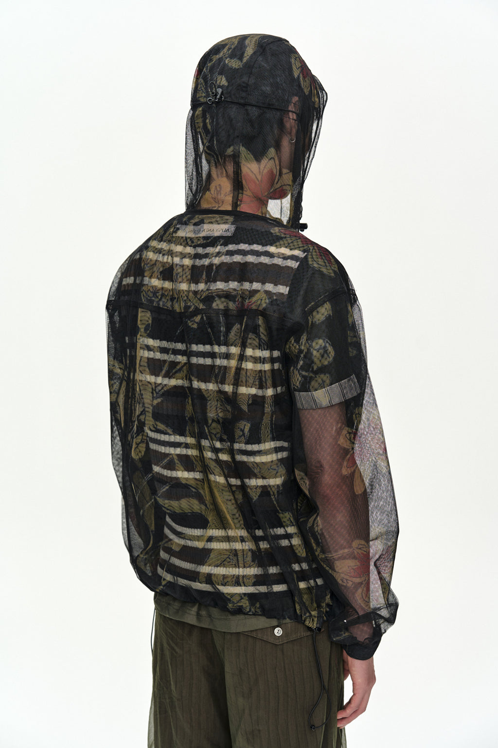 Andersson Bell - Flower Sheer Hoodie Jacket (Black) product image 7 | TRAB K-Fashion Australia