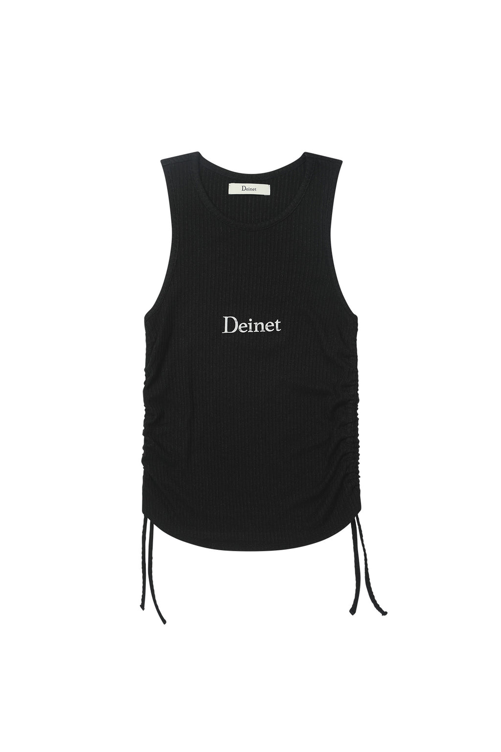 Deinet - Logo Shirring Sleeveless (Black) product image 8 | TRAB K-Fashion Australia