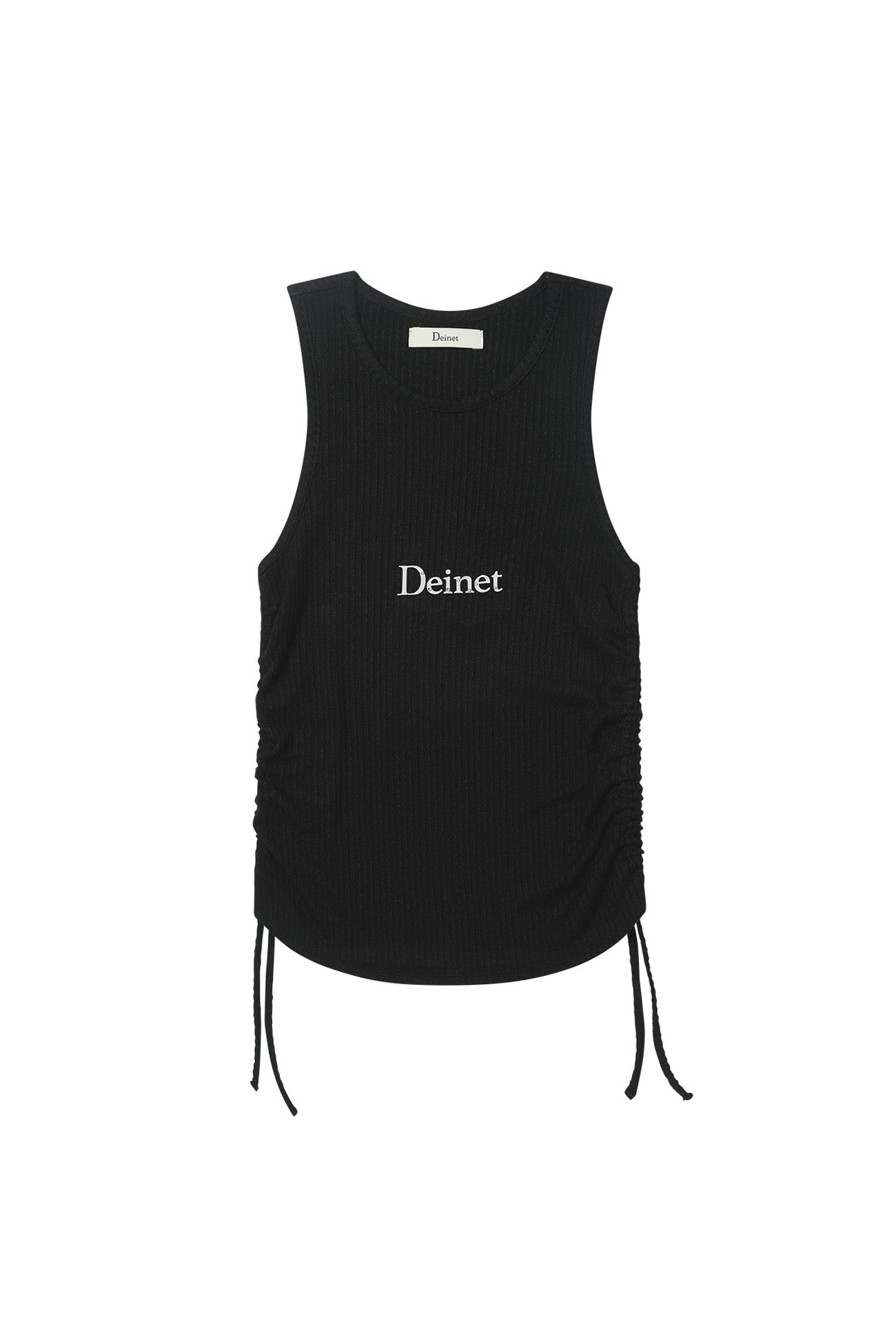 Deinet - Logo Shirring Sleeveless (Black) product image 8 | TRAB K-Fashion Australia