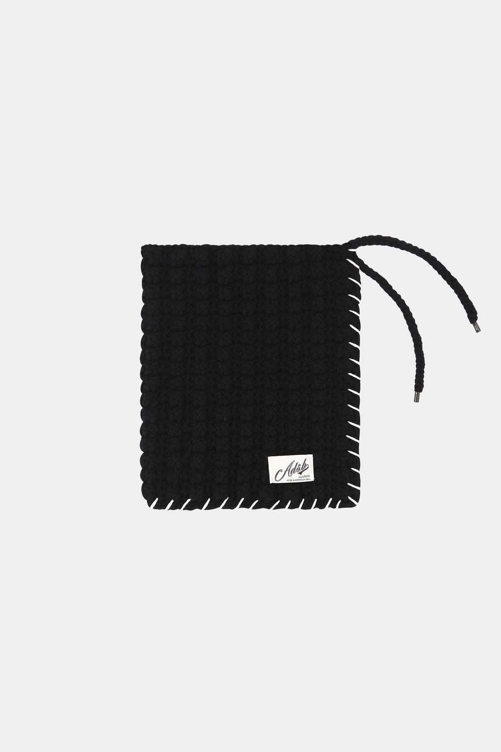 Andersson Bell - Chunky Wool-Blend Hand Knitted Scarf (Black) product image 9 | TRAB K-Fashion Australia