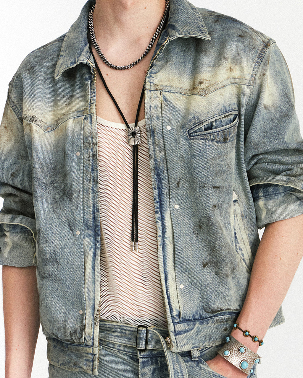 Eastlogue - Western Trucker Jacket (Dust Indigo) product image 7 | TRAB K-Fashion Australia
