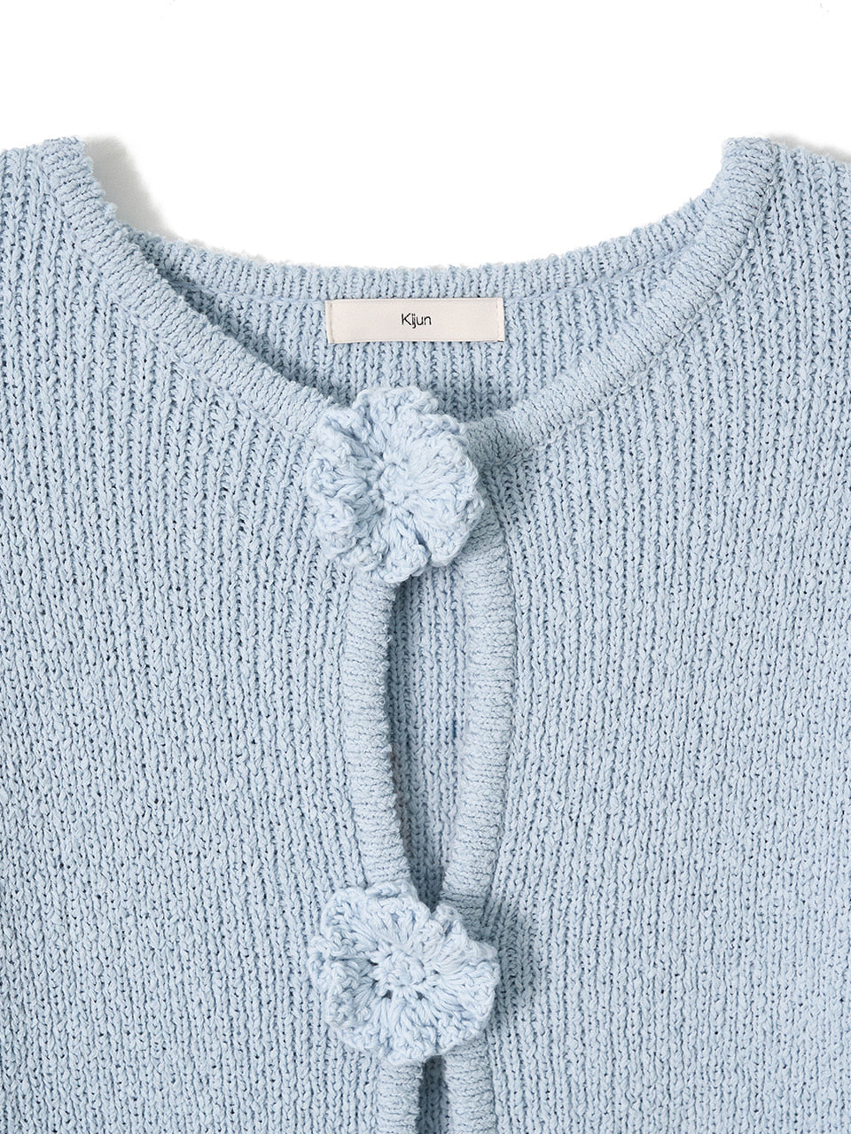 Kijun - Double Corsage Cardigan (Sky Blue) product image 10 | TRAB K-Fashion Australia