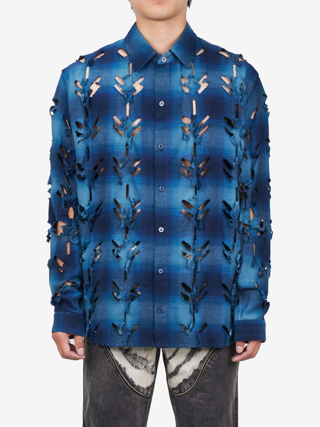 Juntae Kim - Laser-Slashed Shirts (OC2) product image 1 | TRAB K-Fashion Australia