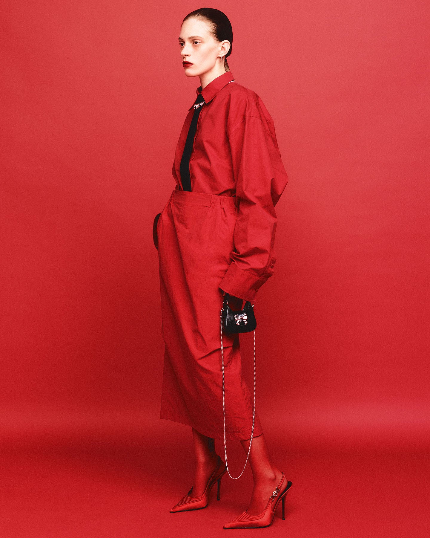 Numbering - Ribbon Mini Hobo Bag #1071 product image 5 | TRAB K-Fashion Australia