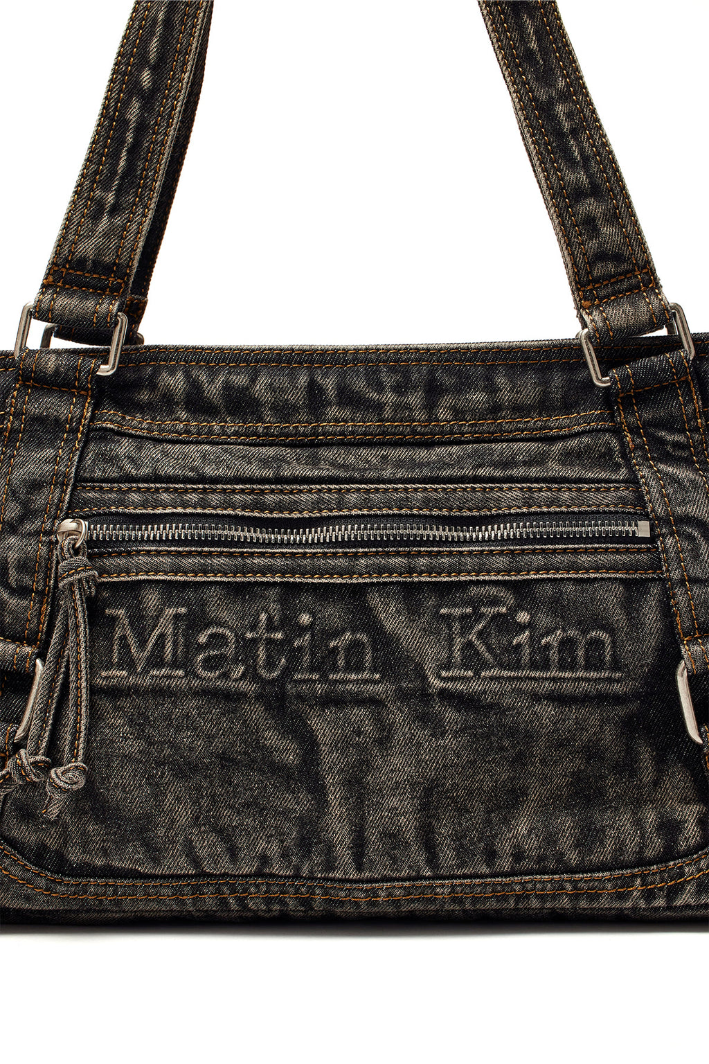 Matin Kim - Matin Washed Denim Square Bag (Black) product image 3 | TRAB K-Fashion Australia