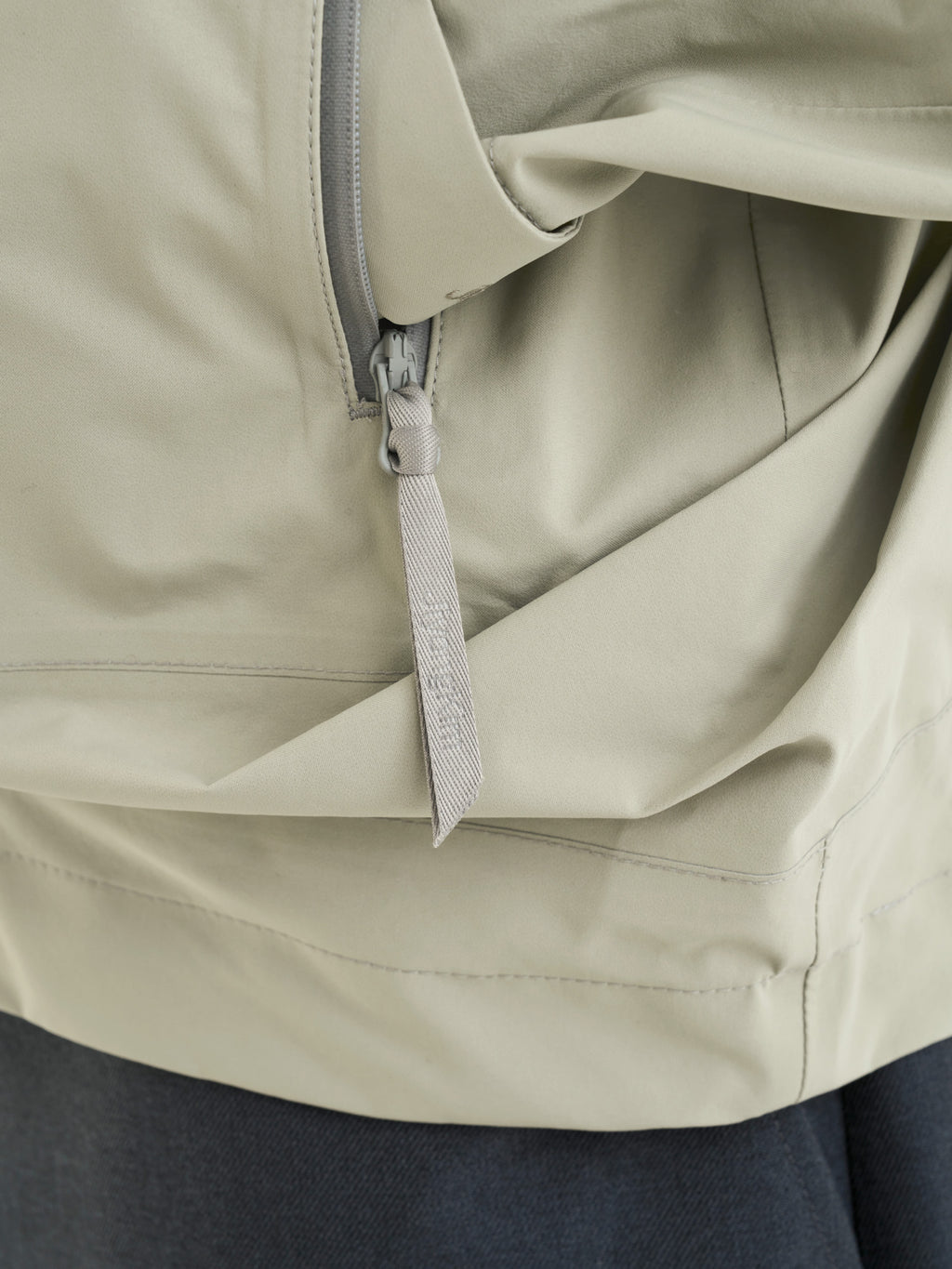 Jiyong Kim - Gore-Tex Draped Windbreaker (Sage Green) product image 8 | TRAB K-Fashion Australia