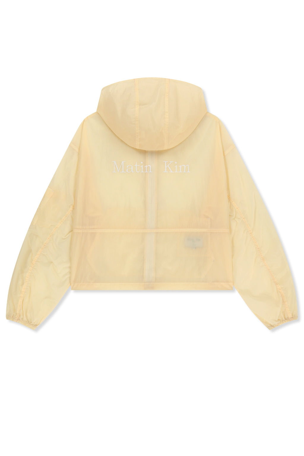 Matin Kim - Back Logo Hoody Windbreaker (Cream) product image 3 | TRAB K-Fashion Australia
