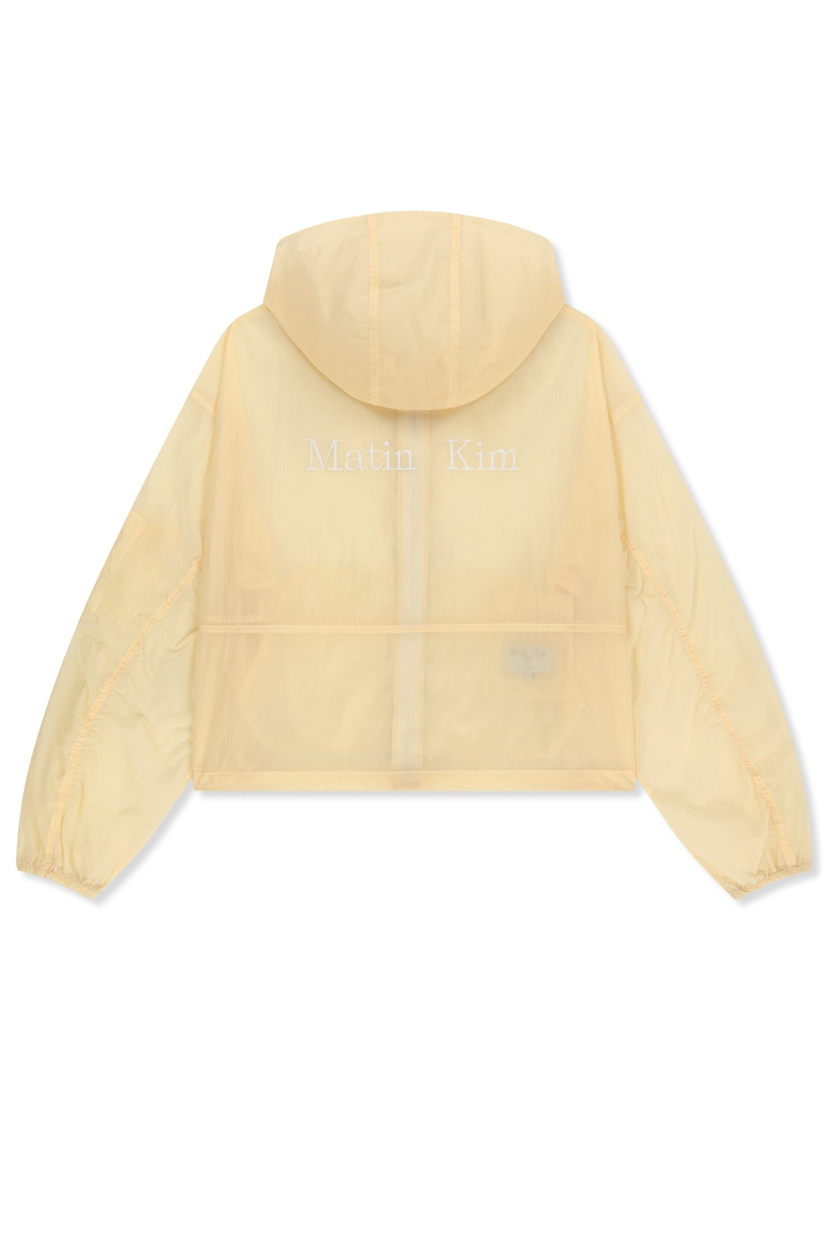 Matin Kim - Back Logo Hoody Windbreaker (Cream) product image 3 | TRAB K-Fashion Australia