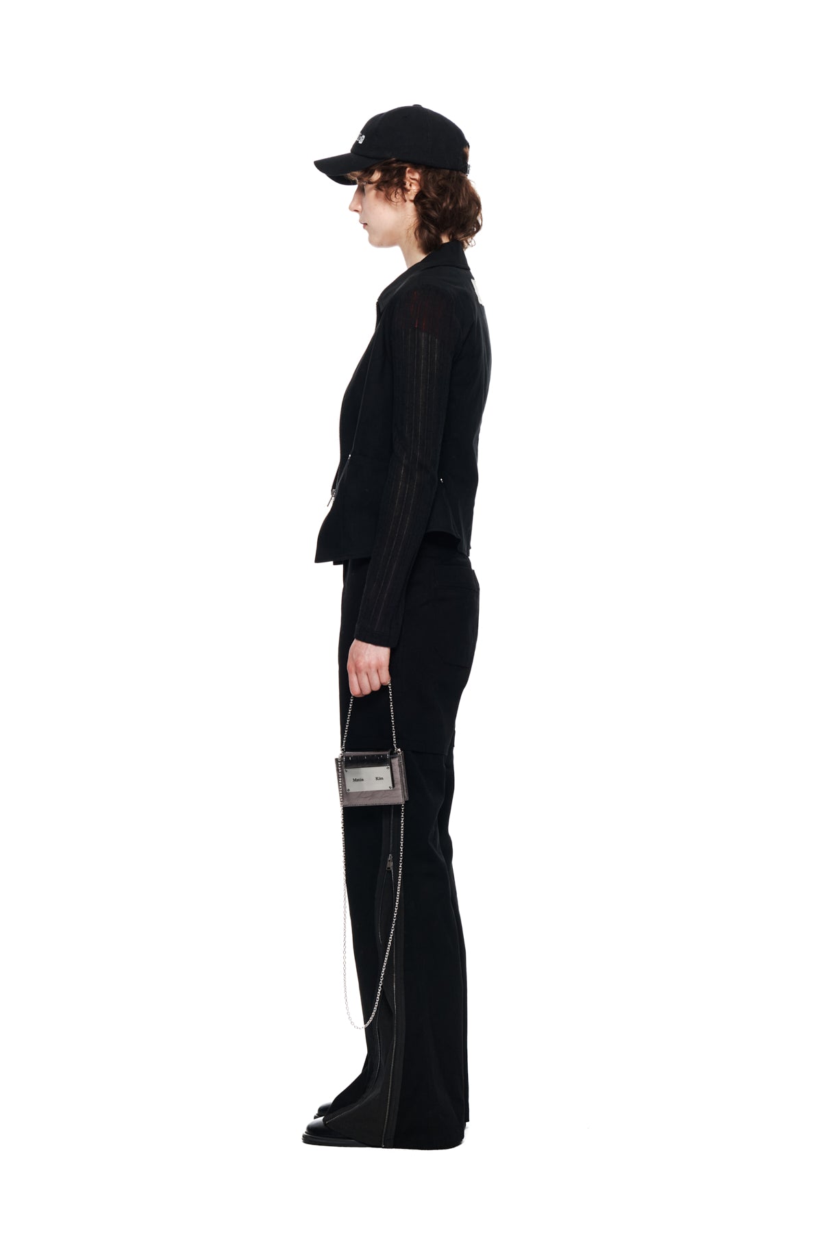 Matin Kim - Zipper Point Boots Cut Pants (Black) product image 6 | TRAB K-Fashion Australia