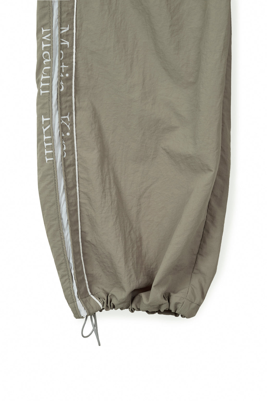 Matin Kim - Side Logo Wide Track Pants (Khaki) product image 5 | TRAB K-Fashion Australia