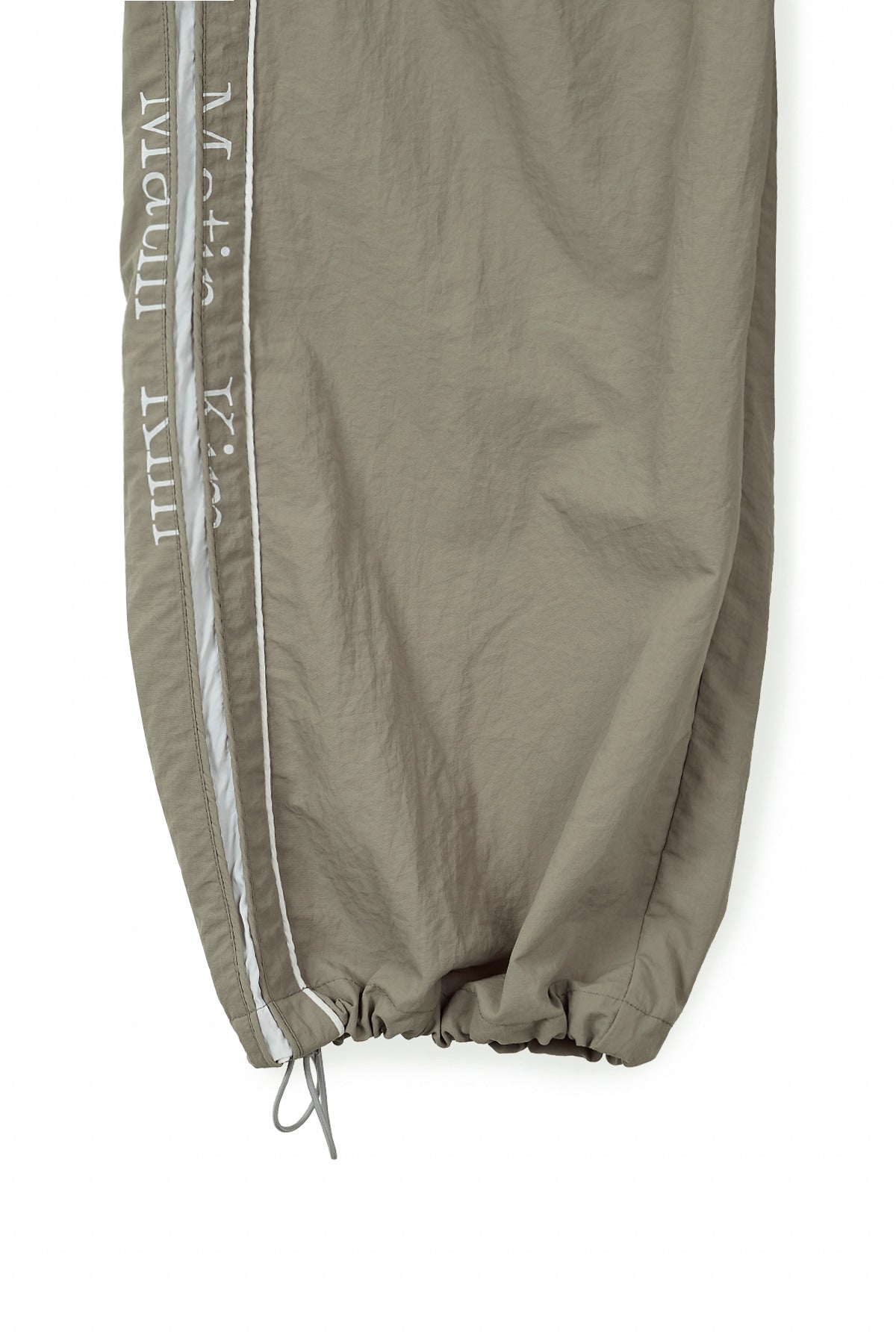 Matin Kim - Side Logo Wide Track Pants (Khaki) product image 5 | TRAB K-Fashion Australia