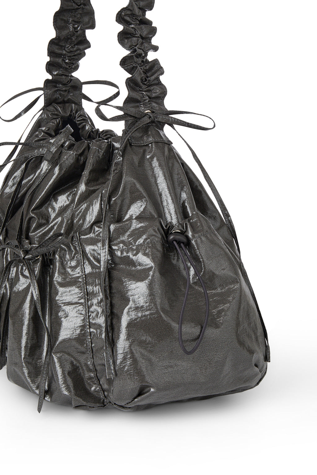 Deinet - Deinet Coating Shirring Bag (Charcoal) product image 5 | TRAB K-Fashion Australia