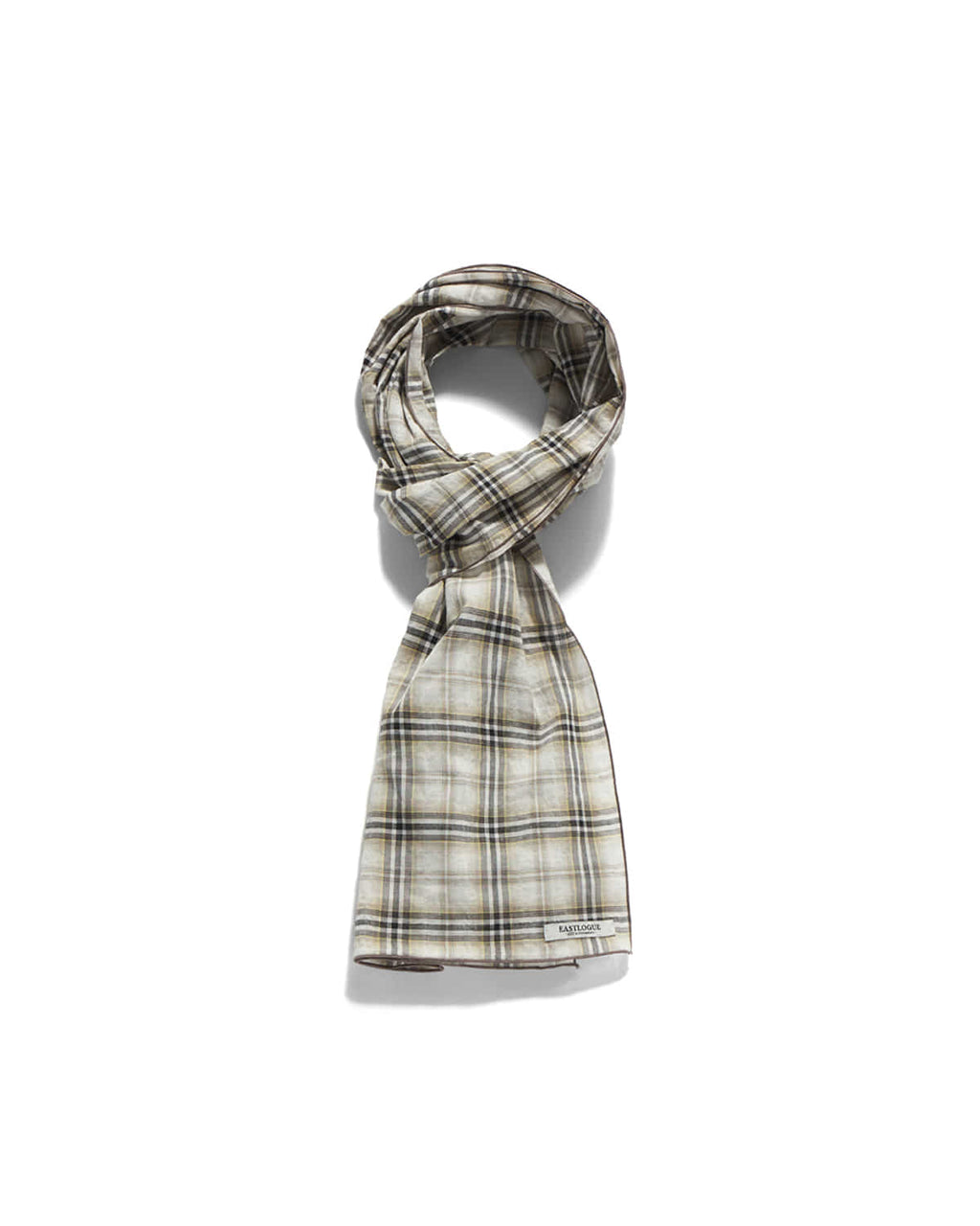 Eastlogue - Pattern Scarf (Beige & Black Check) product image 6 | TRAB K-Fashion Australia