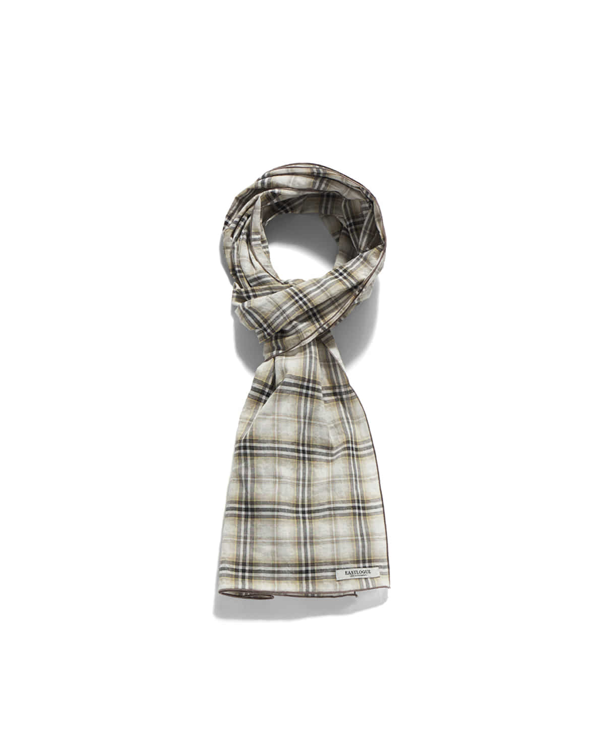 Eastlogue - Pattern Scarf (Beige & Black Check) product image 6 | TRAB K-Fashion Australia