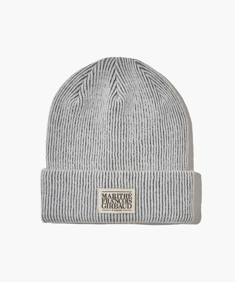 Marithe & Francois Girbaud - Classic Logo Beanie (Ivory) product image 1 | TRAB K-Fashion Australia