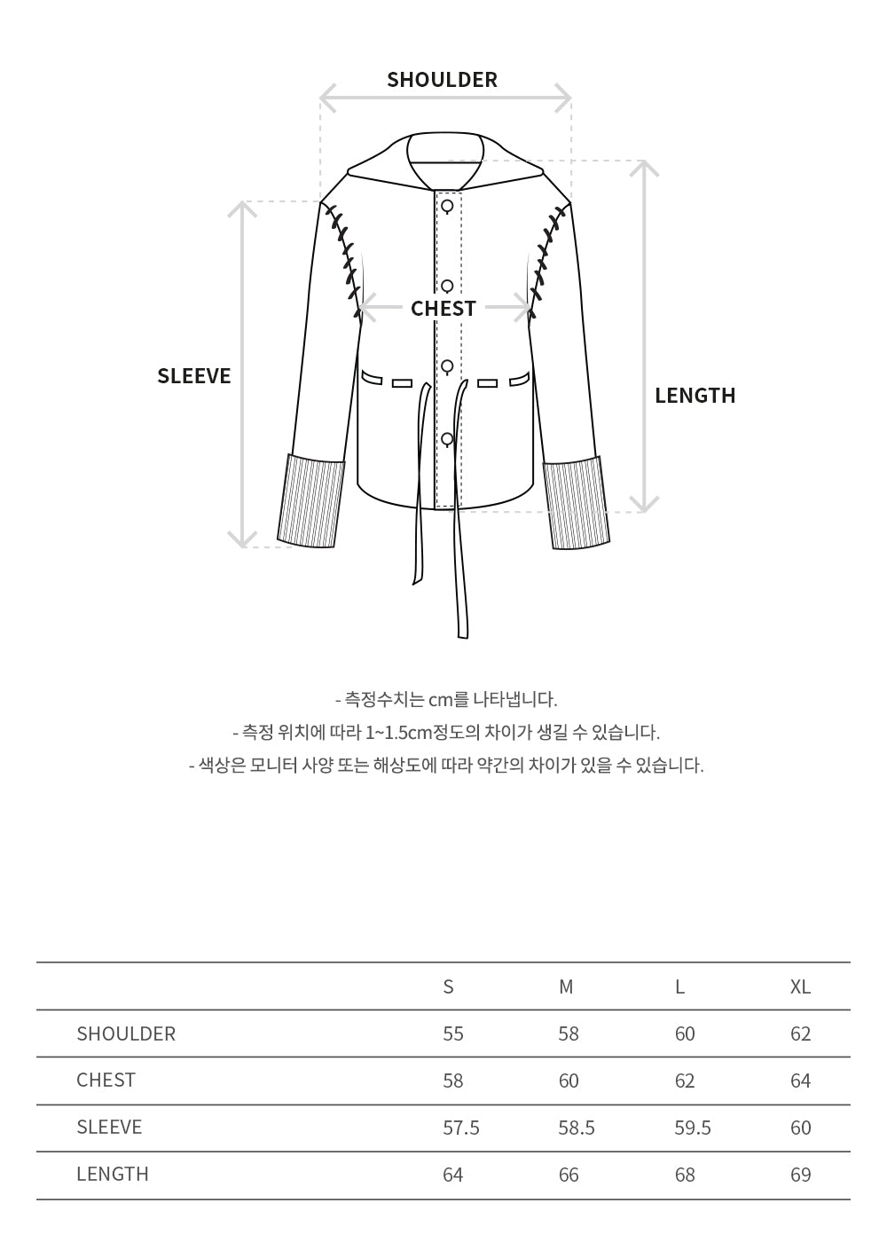 Andersson Bell - Charlie Big Collar Chunky Cardigan (Grey) product image 10 | TRAB K-Fashion Australia