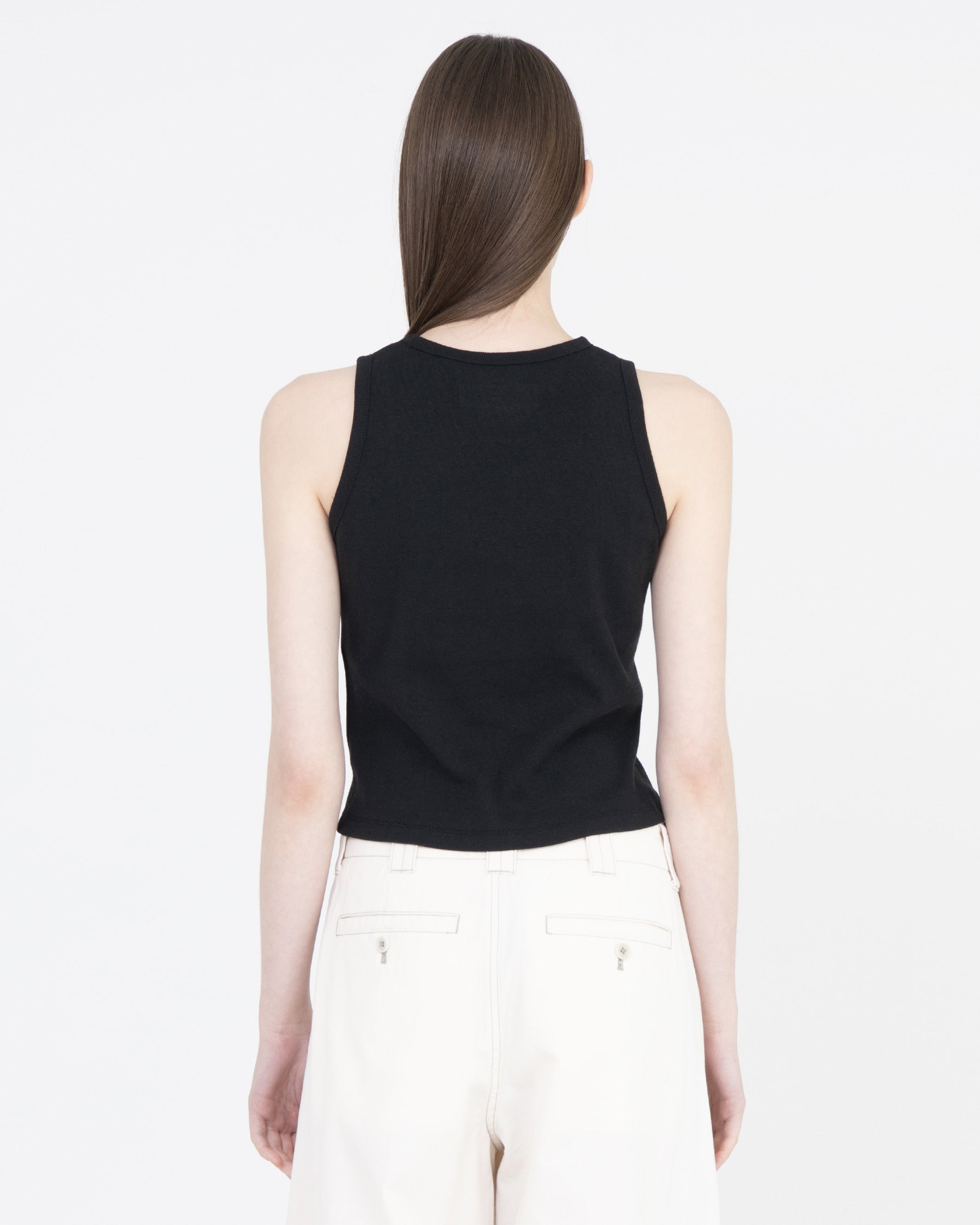 Brownyard - Round Sleeveless Top (Black) product image 2 | TRAB K-Fashion Australia