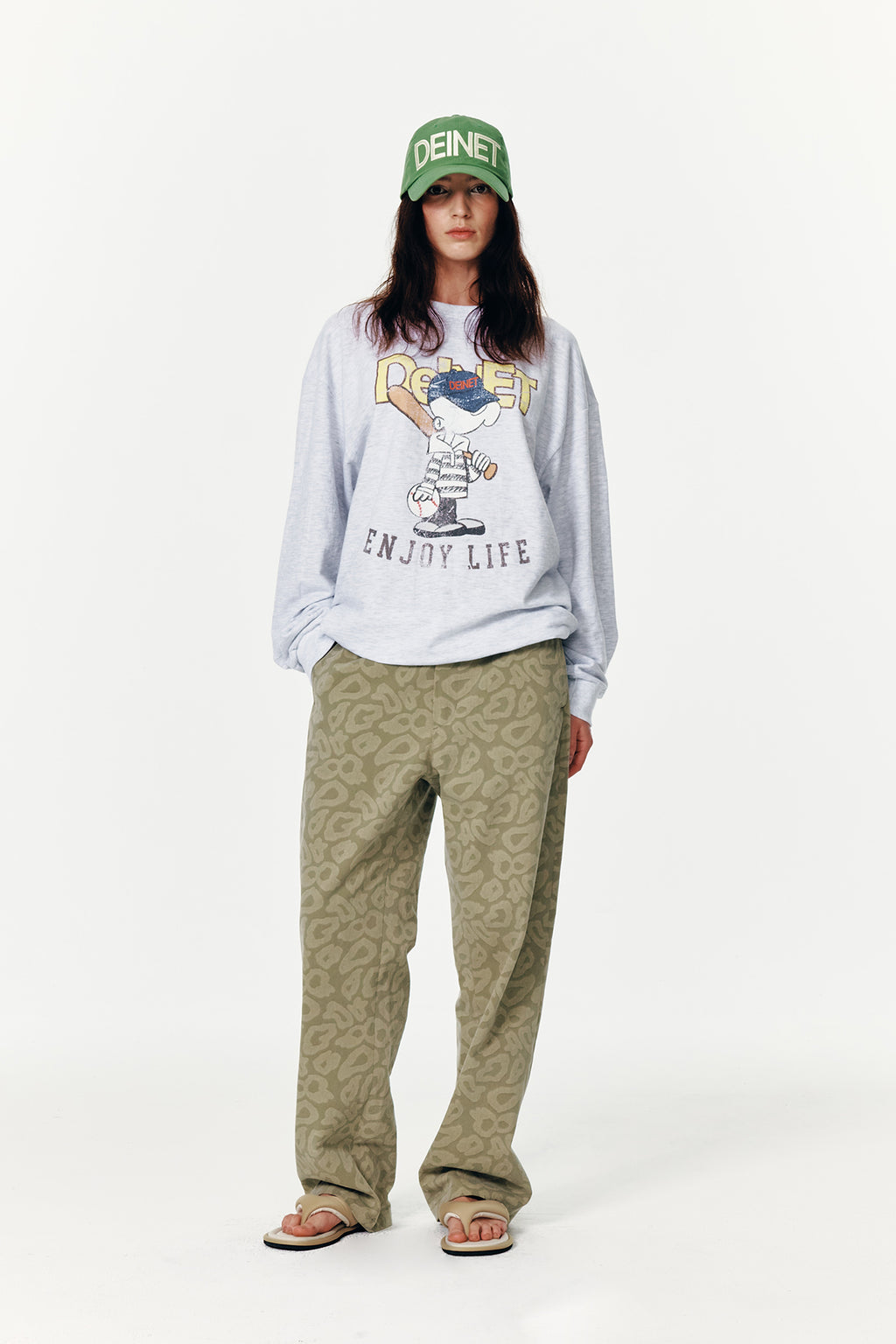 Deinet - Leopard Cotton Pants (Khaki) product image 10 | TRAB K-Fashion Australia