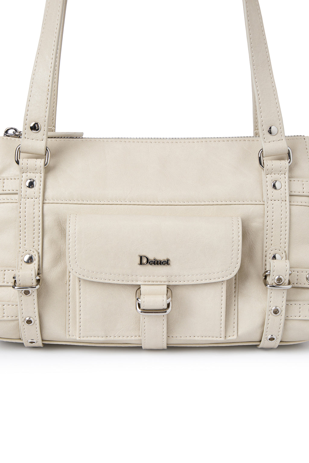Deinet - Belted Pocket Mini Shoulder Bag (Beige) product image 4 | TRAB K-Fashion Australia
