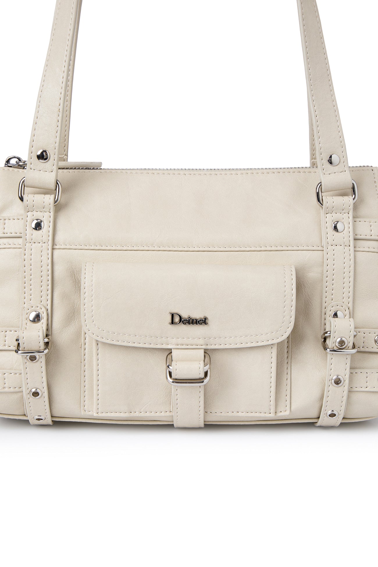 Deinet - Belted Pocket Mini Shoulder Bag (Beige) product image 4 | TRAB K-Fashion Australia