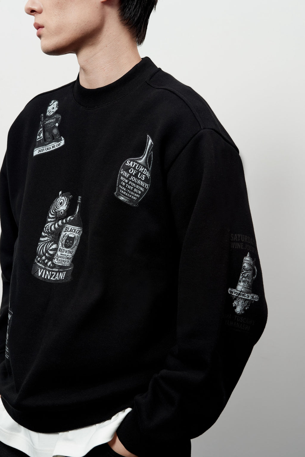 Stu - Printing Sweatshirt (Black) product image 13 | TRAB K-Fashion Australia