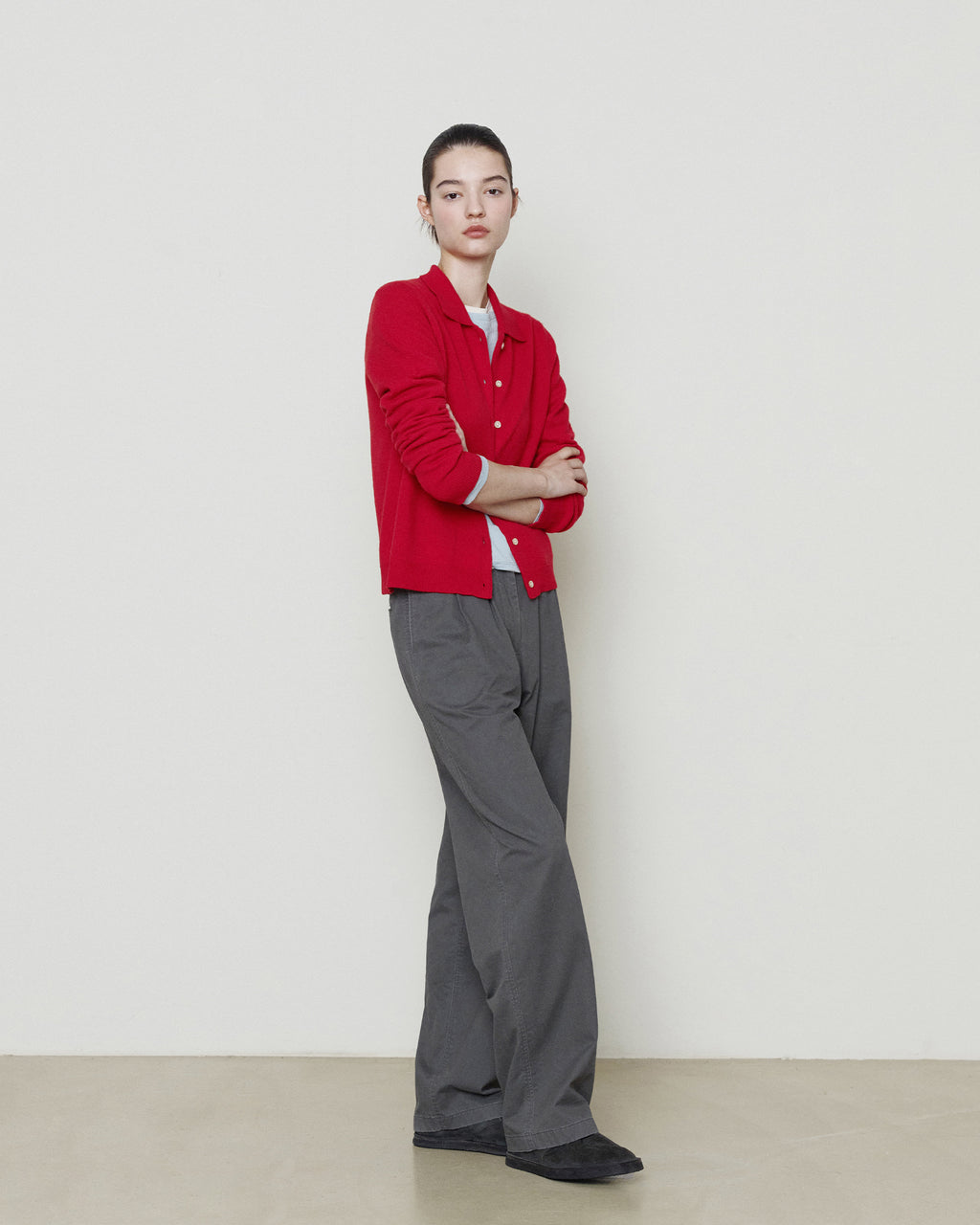 Brownyard - Collar Cardigan (Red) product image 4 | TRAB K-Fashion Australia