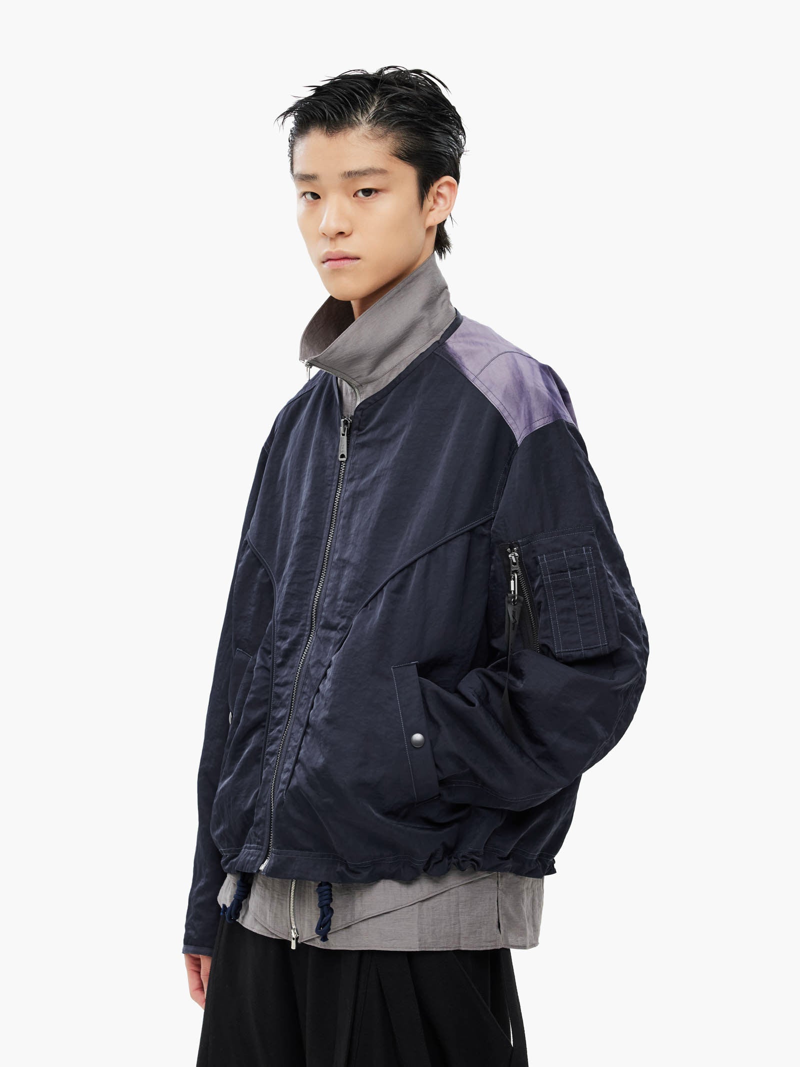 Jiyong Kim - Sun-Bleached Liner Jacket (Navy) product image 2 | TRAB K-Fashion Australia