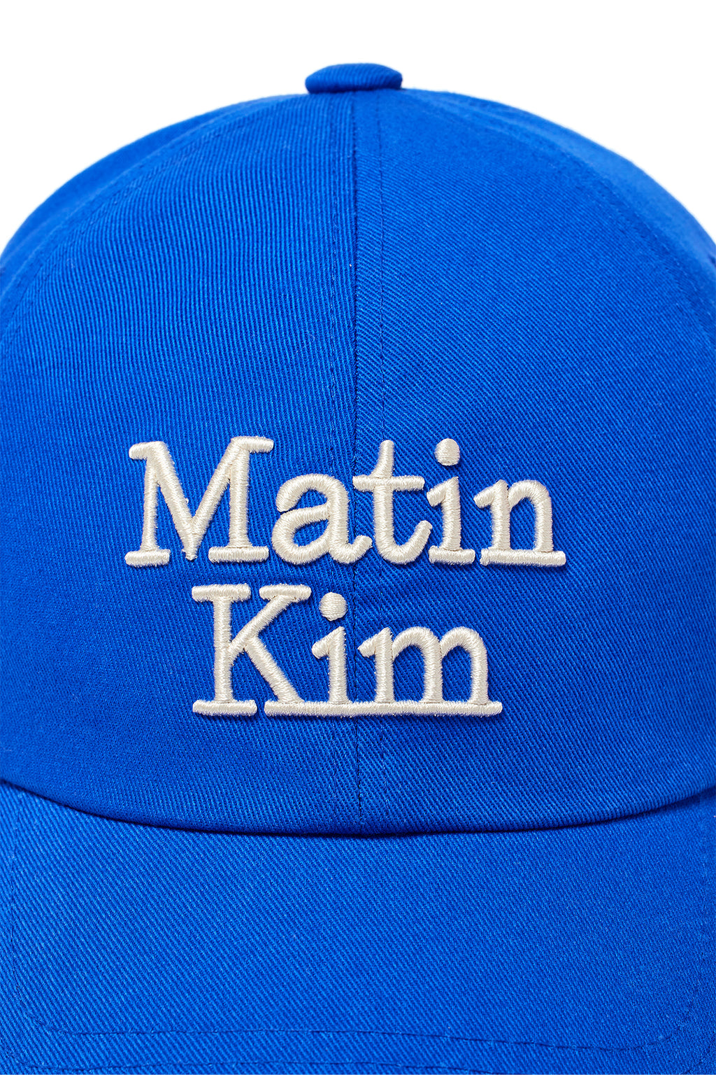 Matin Kim - Matin Volume Logo Ball Cap (Blue) product image 5 | TRAB K-Fashion Australia
