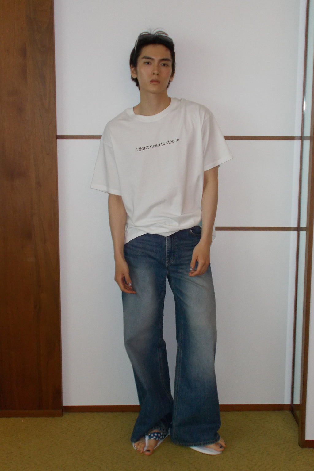 Deinet - I Don't Need To Step In T-Shirt (White) product image 4 | TRAB K-Fashion Australia