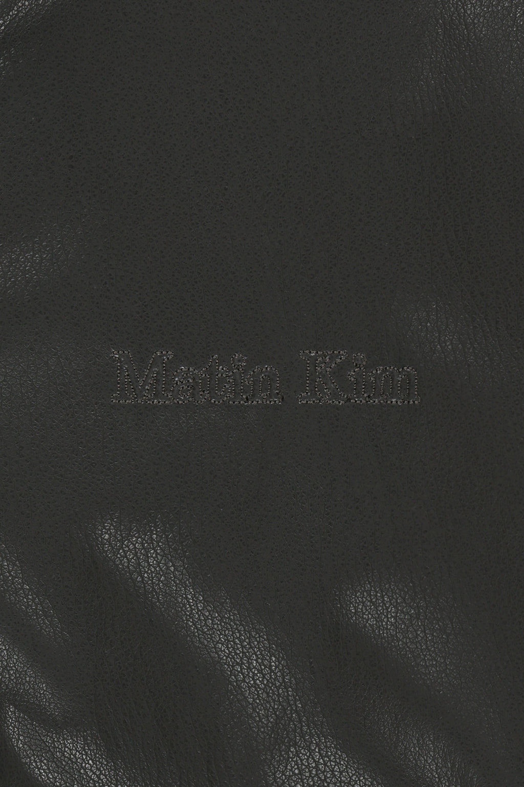 Matin Kim - Small Logo Faux Leather High Neck Jumper (Dark Brown) product image 5 | TRAB K-Fashion Australia